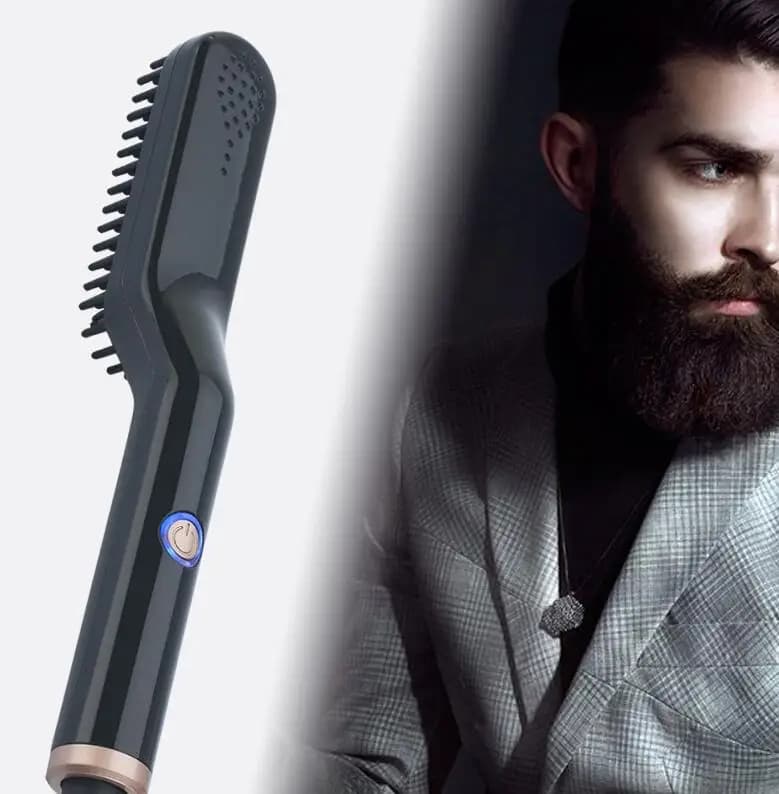 smooth comb for hair and premium beard Hot comb Bigodino for hair Smoothing brush fast heating