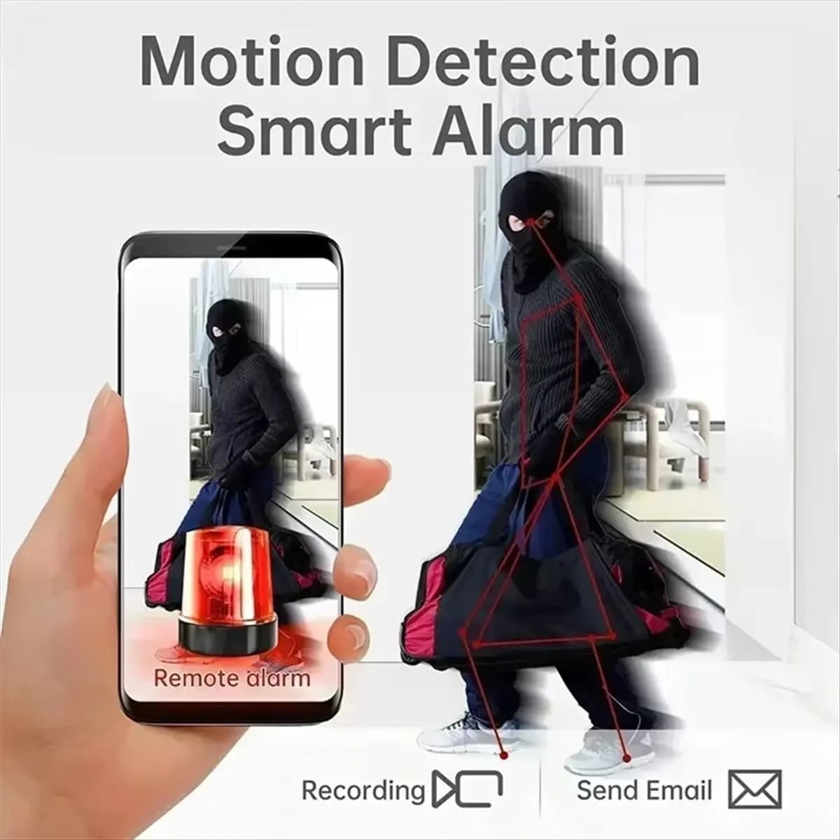 AU47-A9 Mini Wireless Surveillance Camera, 1080p WiFi Security Monitoring, Remote Monitor, Camera, Smart Home