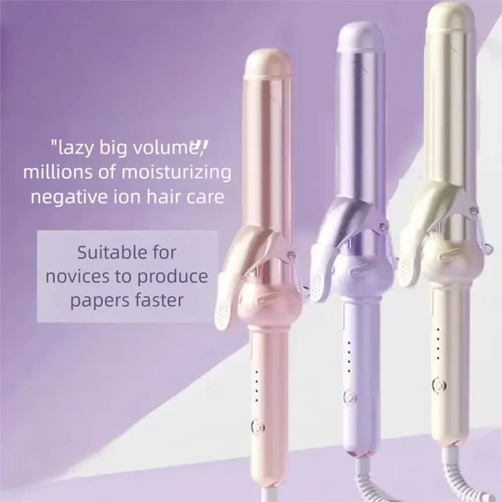 Arricciacapelli Elettrico Professionale per Onde Grandi da Donna, Strumento per lo Styling di Capelli Mossi Effetto Onda d'Acqua, Arricciacapelli Senza Sforzo per Capelli Ricci