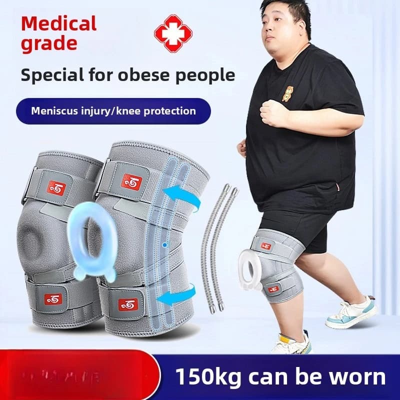 Ginocchiere per il calore delle articolazioni speciali delle persone obese Ingrandito Lesioni al menisco medico Sport Ginocchio Protezioni per la sinovite Ginocchiere 150 kg