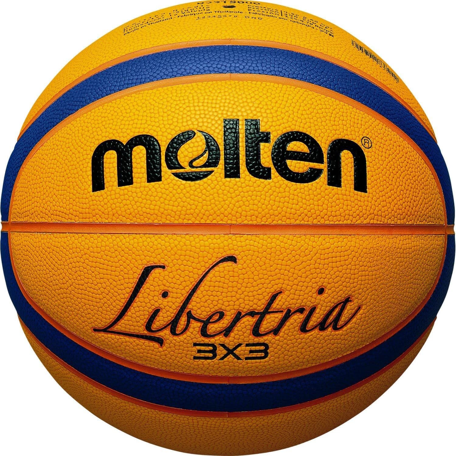 Molten Basket 5000 3x3 PU Certificazione ufficiale Competizione Pallacanestro Palla standard Palla da allenamento per uomo e donna TAGLIA 7