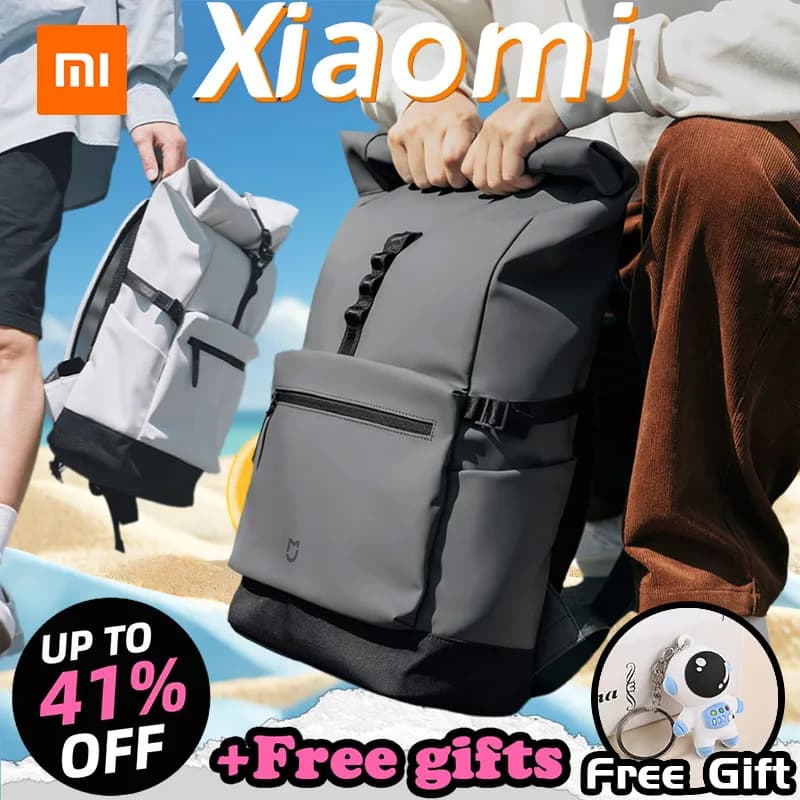 Xiaomi Mijia Leisure Backpacks School Backpack 15.6-inch Computer Bag School Backpack for College Students Anti Splashing Water
