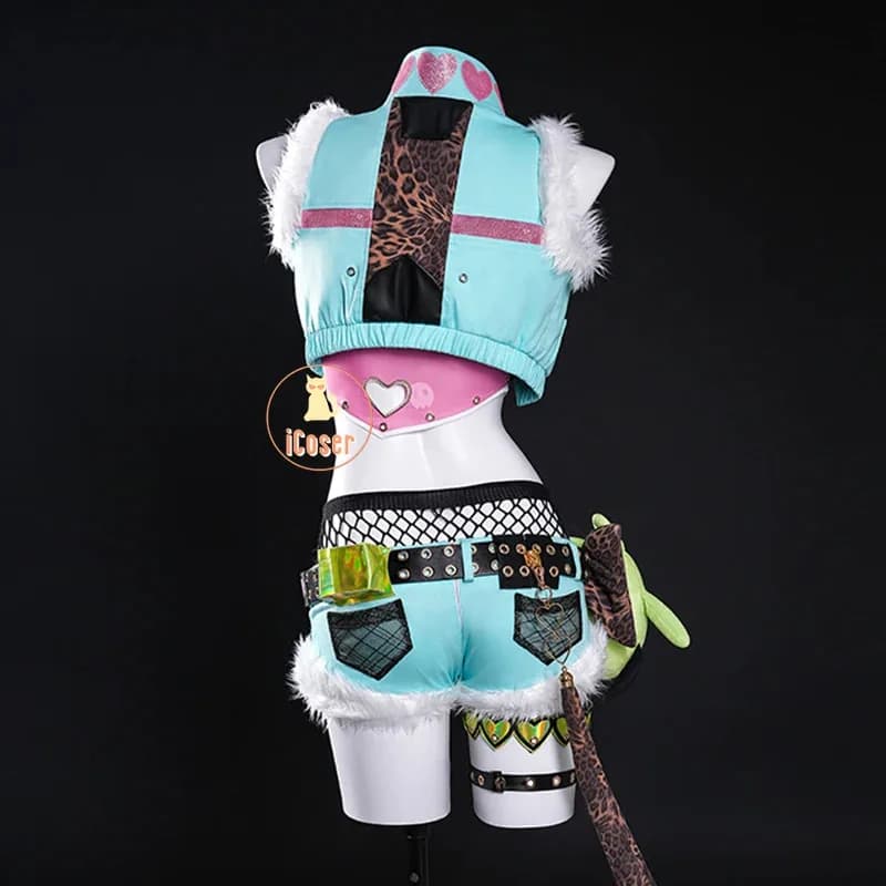 Zenless Zone Zero Nicole Demara Costume Cosplay Wig Cutie Uniform Leather Doll Cunning Hares Halloween party Women Propa; 6'x, 9;y'
