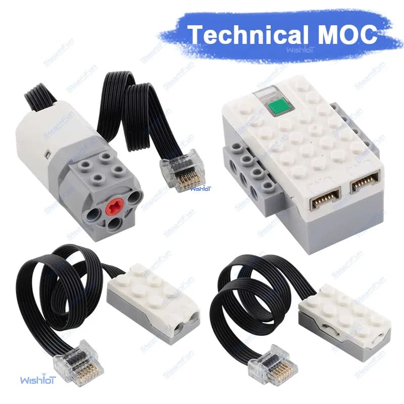 Kit Sensore di Movimento del Motore per Costruzioni Compatibile con Funzioni di Alimentazione WE-DO 2.0 EV3 20841 20844 Sensore 45300 19071 Parti Principali MOC