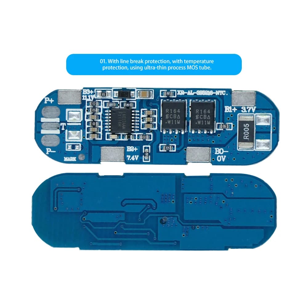 BMS 3S 8A 11.1V Same Door 18650 Li-Ion Battery Charging Protection Board PCB BMS Power Bank Charging Module