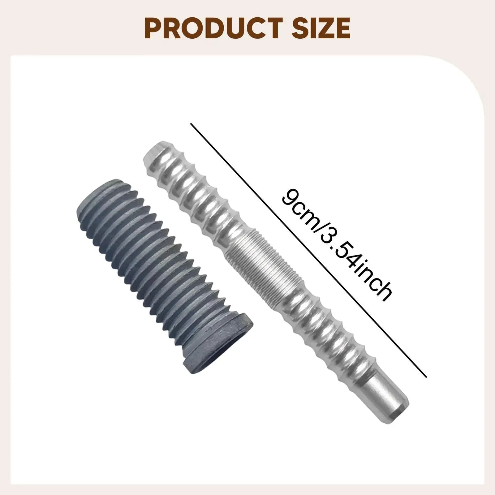 Perno di giunzione in alluminio per stecca da biliardo 3/8 X 8, inserto a vite per attacco stecca, parte di ricambio per riparazione biliardo, facile installazione per stecca da biliardo
