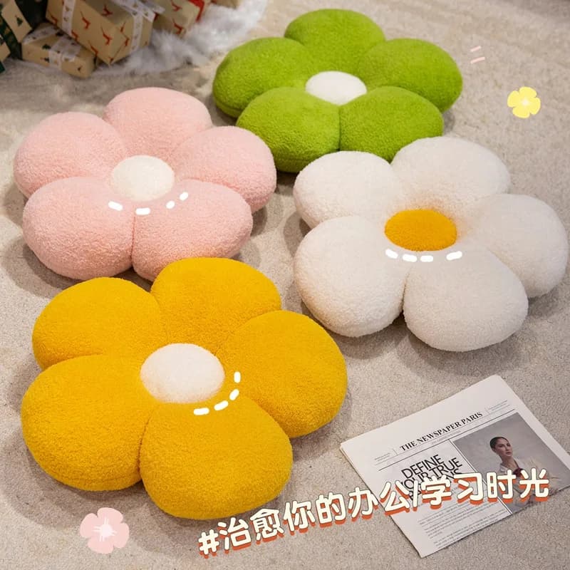 Cuscino Peluche a Forma di Fiore a Cinque Petali 40/50/65cm, Morbido Giocattolo Imbottito, Carino Cuscino per Sedia e Auto, Cuscino per Pisolino in Ufficio, Ottimo Regalo di Compleanno