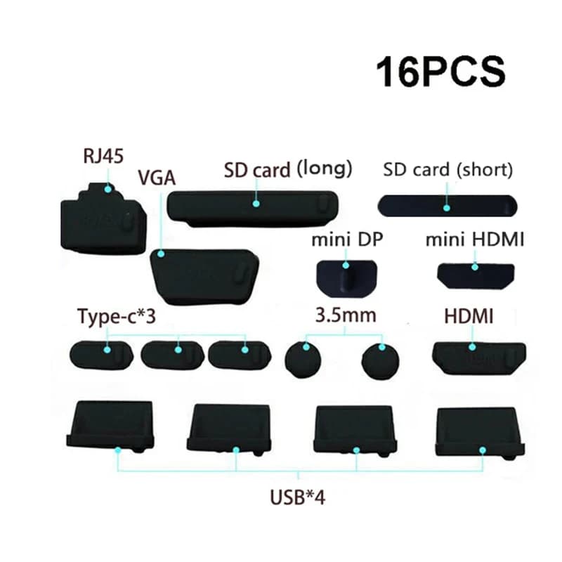 Set di 2 Tappi Antipolvere Universali per Porte USB di Notebook e Computer, Copertura Impermeabile per Interfacce