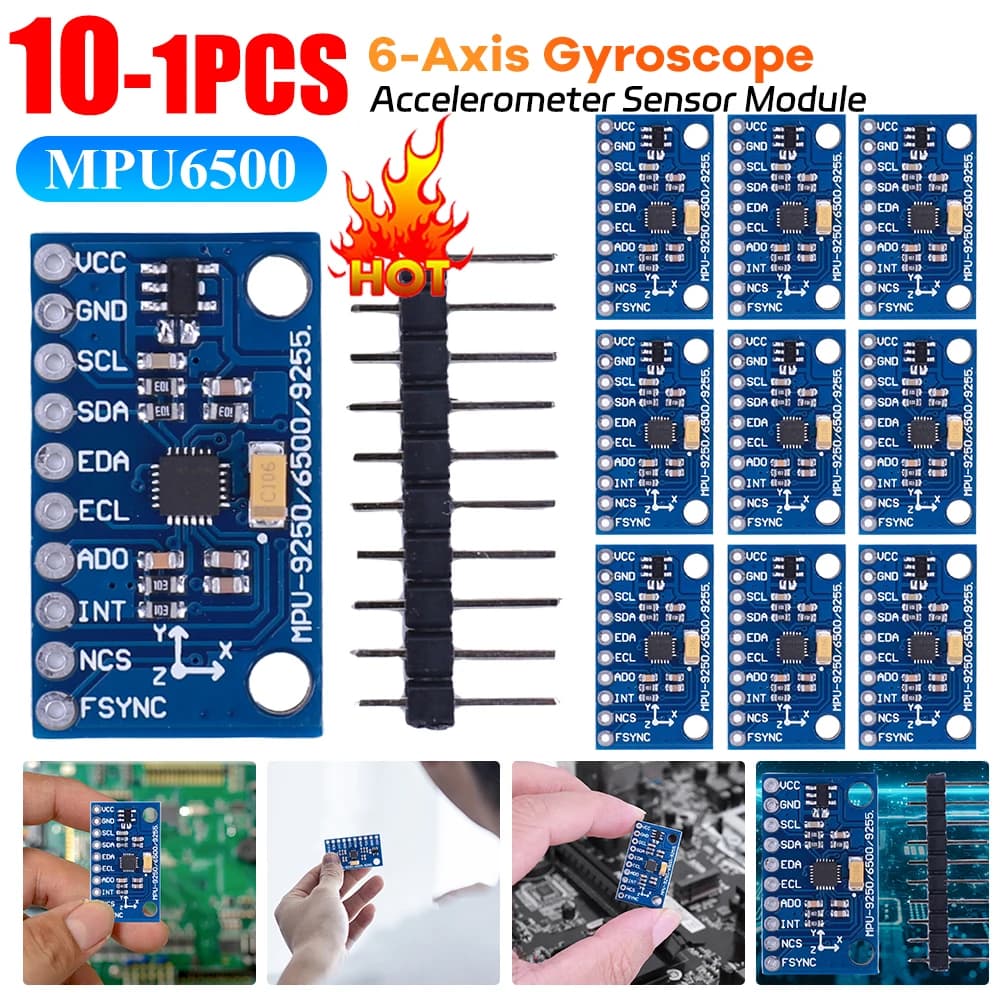 MPU6500 modulo sensore accelerometro giroscopio a 6 assi IIC I2C SPI GY-6500 sensore giroscopio a 6 assi sostituire MPU6050 per Arduino