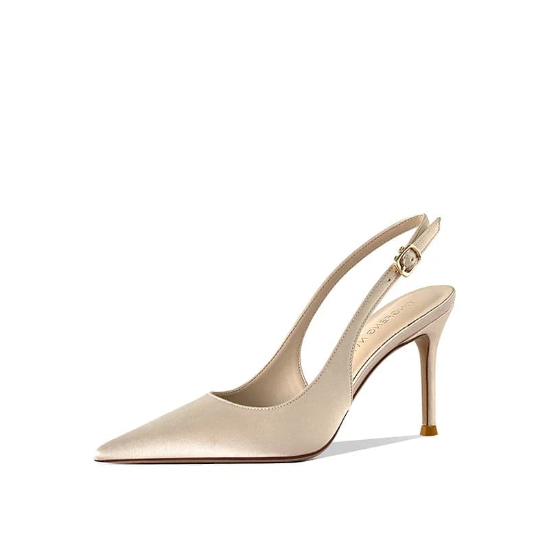 Nuovi Sandali Estivi 2026 da Donna con Punta Affusolata, Tacco Sottile e Cinturino a Fascia, Modello Bag-Heel Open-Toe