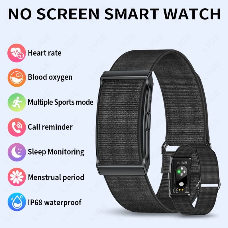 LIGE 2026 Braccialetto Smart Sportivo Fitness Tracker Uomo Donna Cardiofrequenzimetro Monitor Sonno Contapassi Promemoria Chiamate Impermeabile
