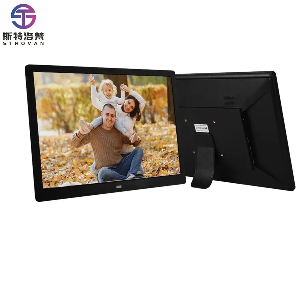 USB SD Card Music Video Multi-Slideshow Frame for 15 inch digital photo Frames for LCD photo with remote control