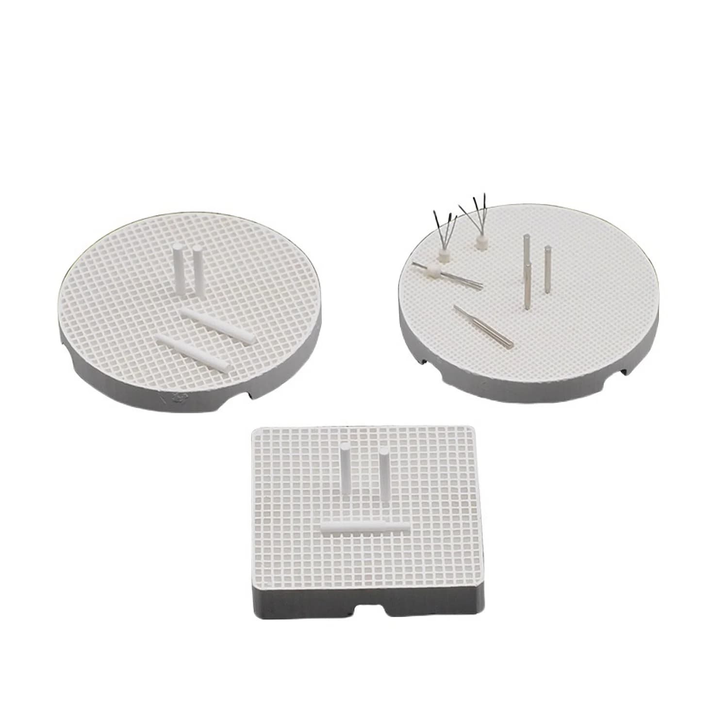 1/4/20 pezzi vassoi di cottura a nido d'ape per laboratorio dentale e perni in ceramica di zirconio forniture per tecnici dentali