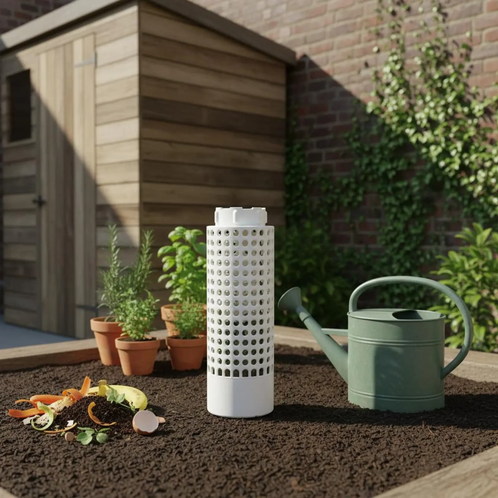 Composting Creature Composting Column Environmentally-Conscious In-Ground Composting Creature Feeder Vermicomposting Bin