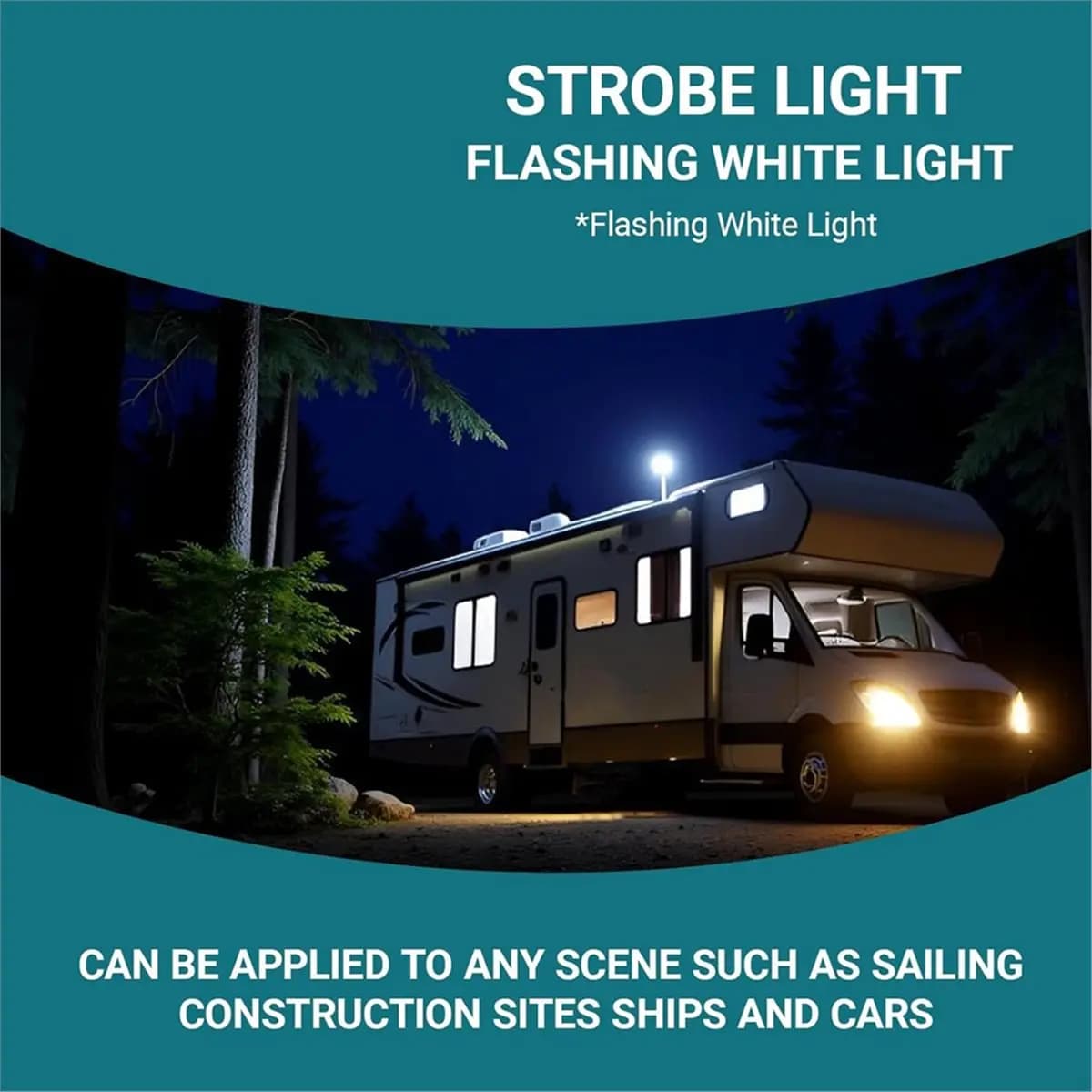 Luce di Ancoraggio LED CLOS per Barche e Yacht, Lampada di Navigazione Solare, Luci di Sicurezza per Moli Marini, Luce Stroboscopica di Avvertimento