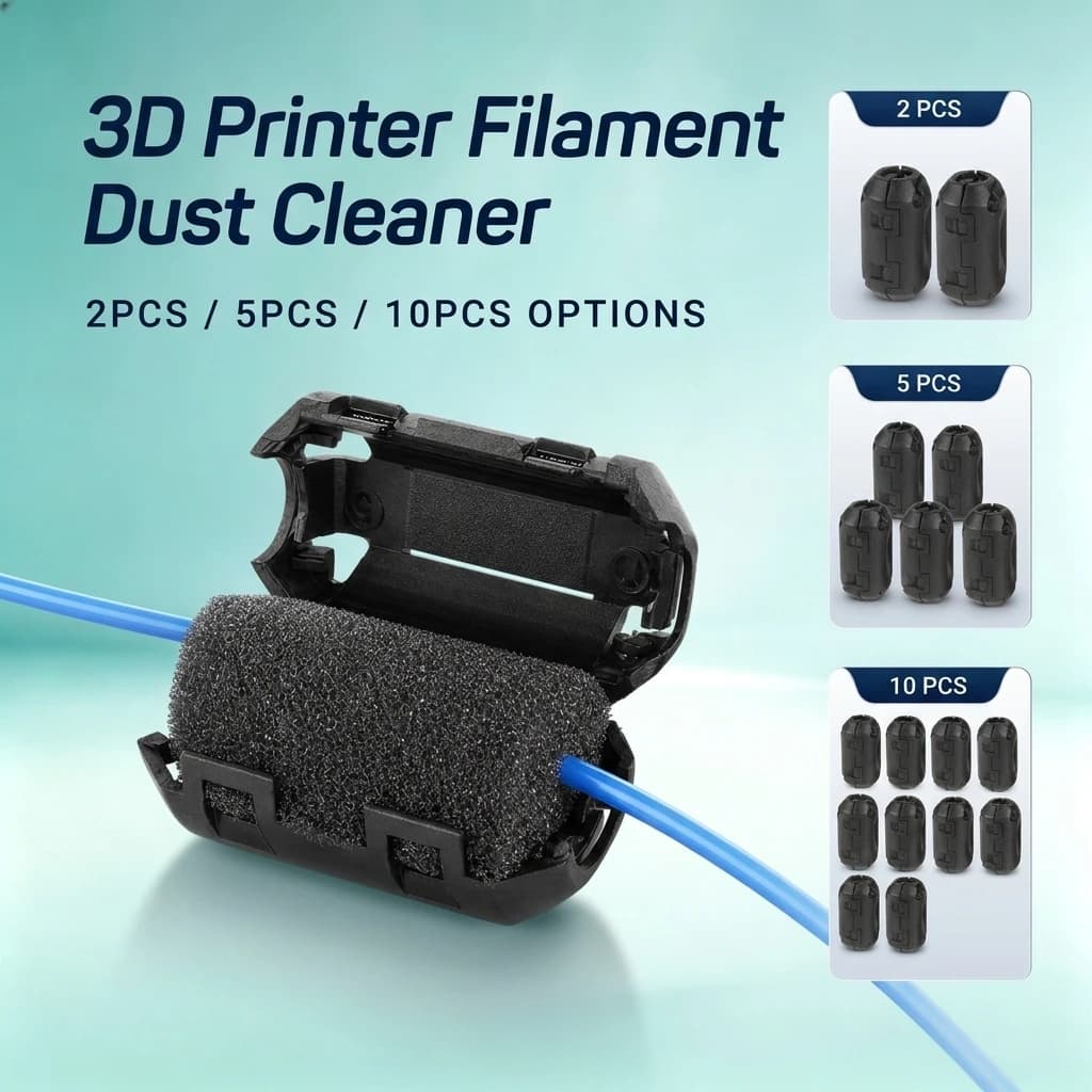 Dust Removal Filament Filter Foam Cleaning Blocks 1.75mm Consumables For Ender3 CR10 Prusa I3 A6 A8 PLA ABS PETG Filaments