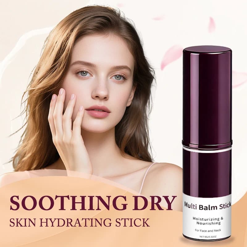 Balsamo Multiuso Coreano per la Cura della Pelle con Calcio e Collagene, Crema Viso e Occhi, Idratazione Profonda, Anti-Rughe, Stick Pre-Makeup