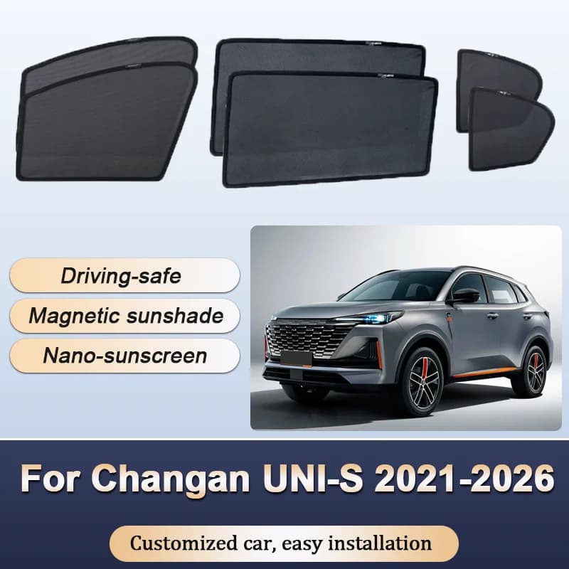 Parasole per Changan UNI-S 2021-2026 2025, Tendine Isolanti Termiche per Parabrezza, Visiere per Finestrini, Accessori Auto