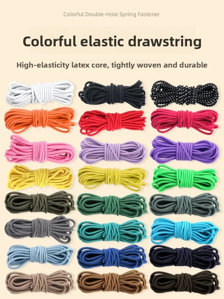 Durable Round Elastic Corda for Kids Jumping Material Polyester latex for trousers and reclining chairs Elastic band