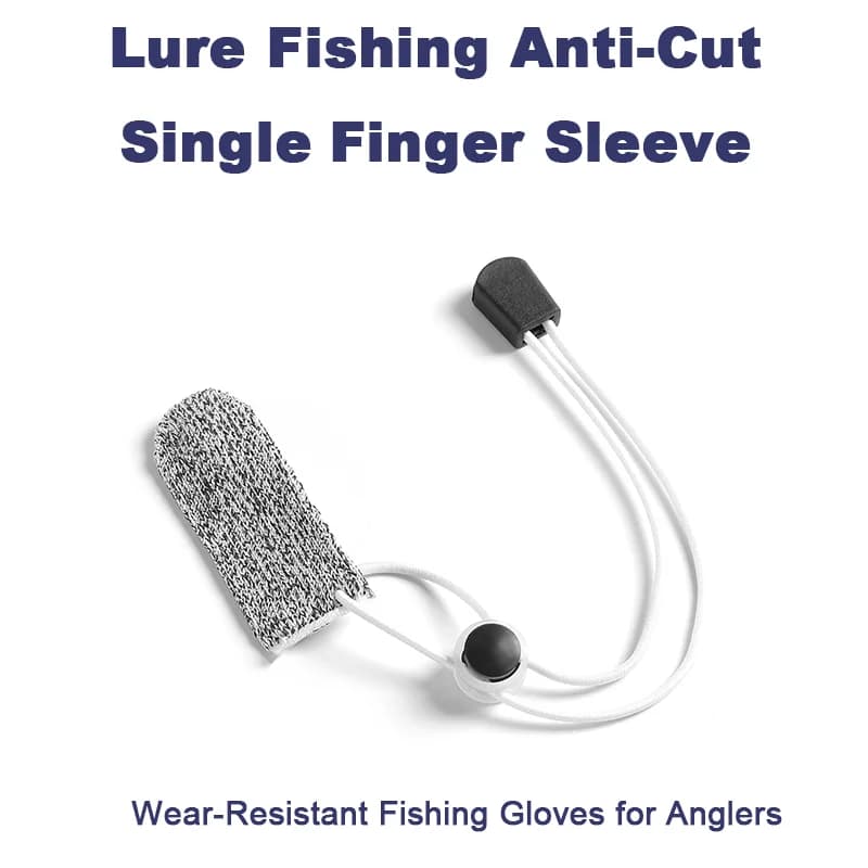 Single finger anti-cutting sleeve for fishing with bait, wear-resistant fishing gloves for fishermen