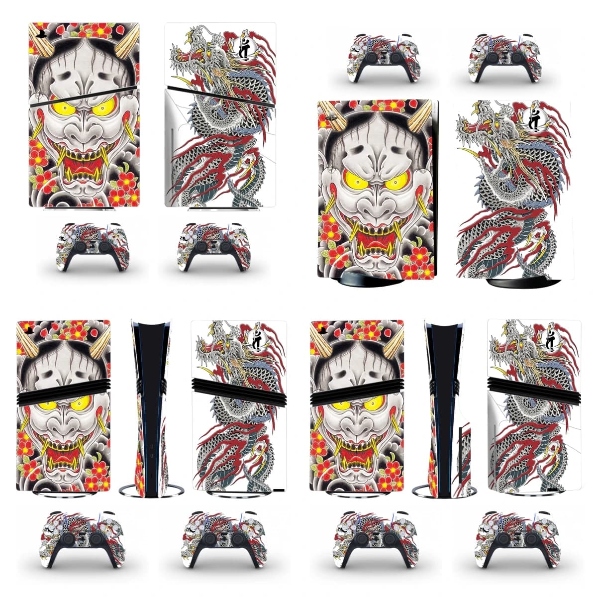 Nuovo Adesivo Decorativo Yakuza per PS5 Slim Disc/Digital, Cover per PS5 Pro Disk/Fat, Pellicola Protettiva in Vinile, Accessori