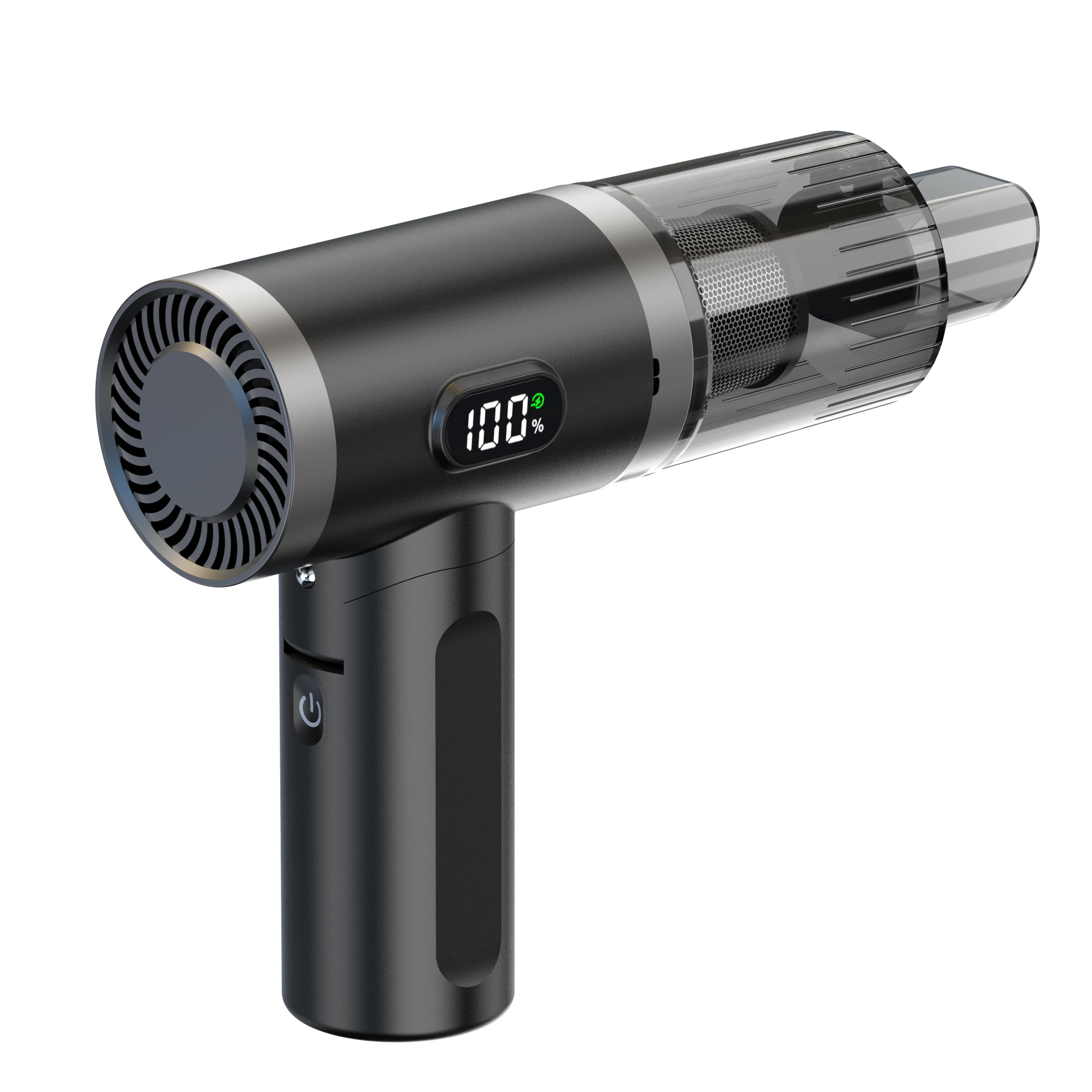 Nuovissimo aspirapolvere pieghevole portatile da 11000pa per auto e casa con schermo Powdisplay Er