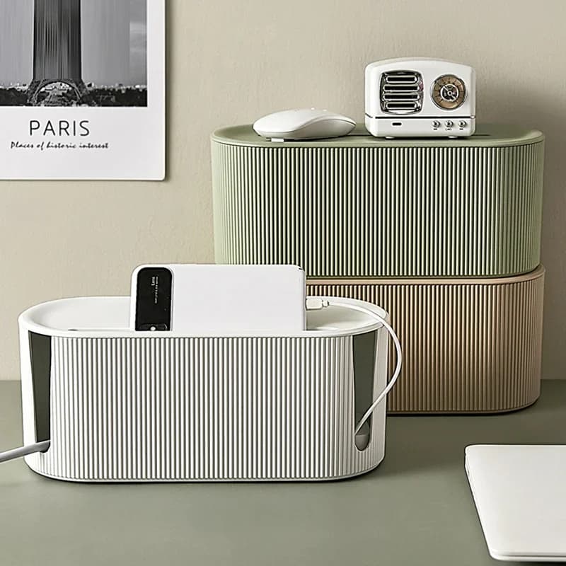 Nordic plug board storage box cable wire organizer case socket wireless WiFi router bracelet desktop data line plug holder shelf