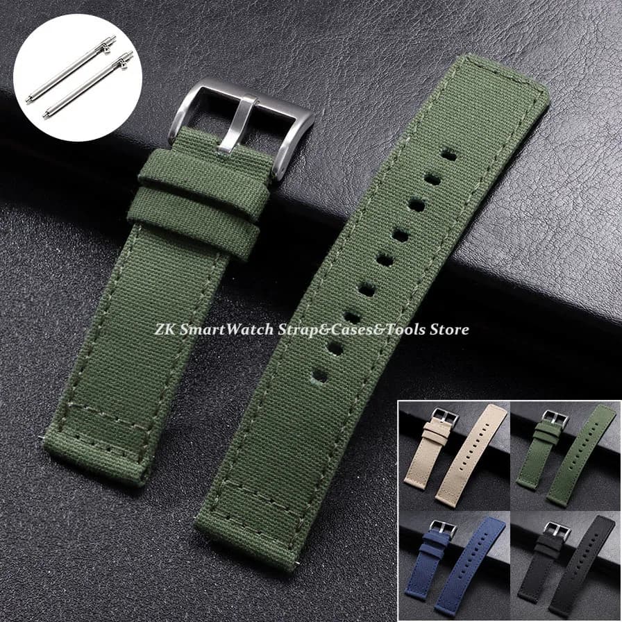 Cinturino per orologio in nylon 20mm 22mm per Huawei Gt3/4 cinturino in tela di nylon uomo donna morbido sport braccialetto impermeabile accessori