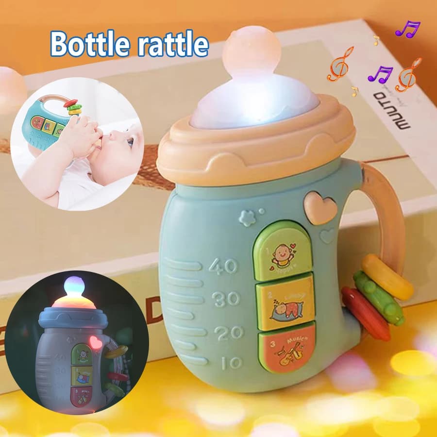 Ciuccio per bambini sonaglio giocattoli educativi prima educazione con luci e musica per lenire le emozioni del bambino giocattoli sonaglio neonato shaker t