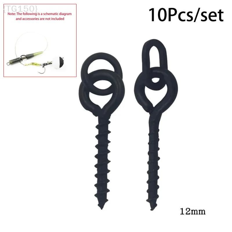 【TG150】10 pz Viti per esche da carpfishing, Connettori girevoli per esche pop-up e boilies, Accessori per method feeder, Attrezzatura finale【WT】