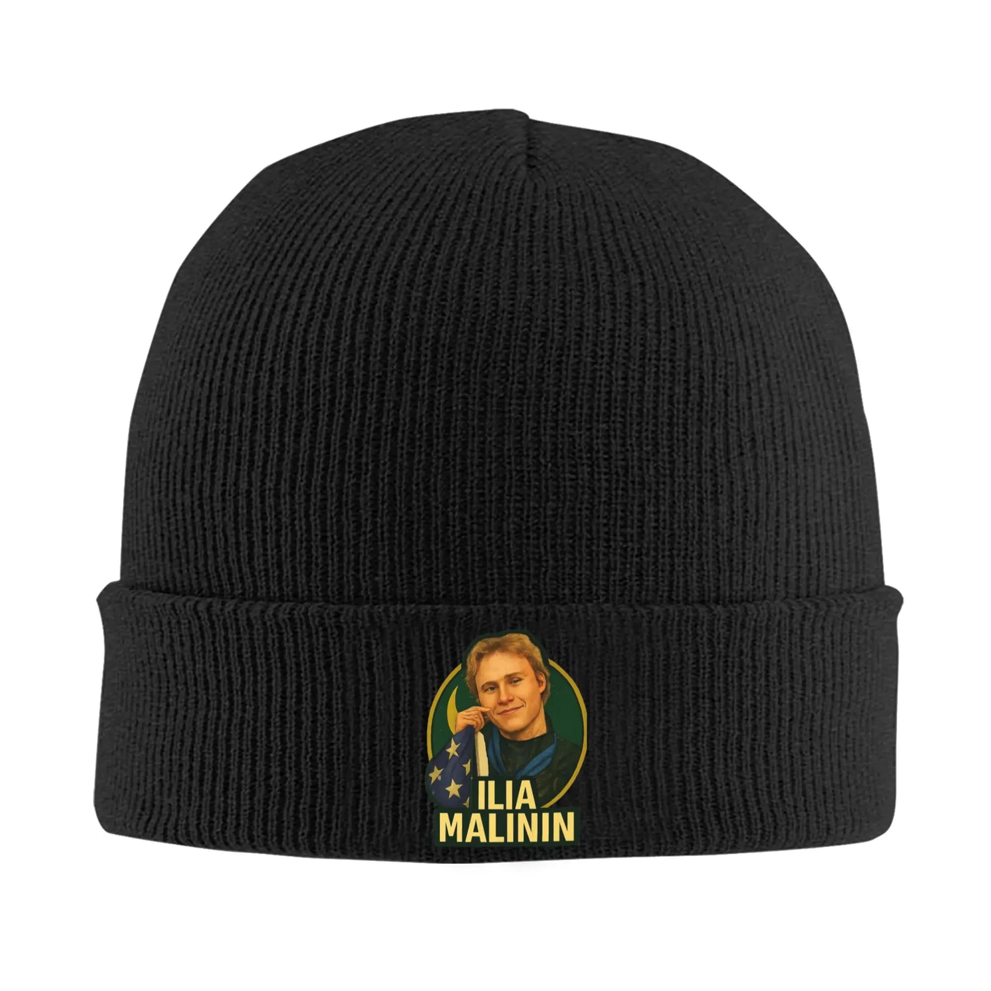Cappello lavorato a maglia Ilia Malinin, berretto Y2K alla moda, unisex per adulti, stile hippie, con motivo invernale, copricapo, cappello a cappuccio