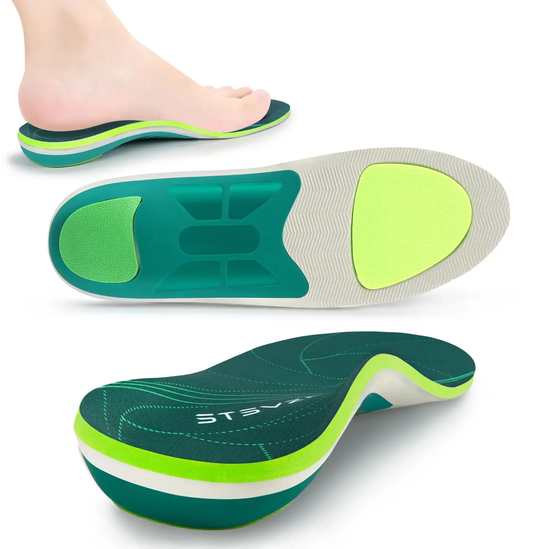 Piedi piatti Supporto per arco alto Fascite plantare Soletta sportiva ortopedica Uomo Donna Sneaker Solette ortopediche Plantillas Inserto suola