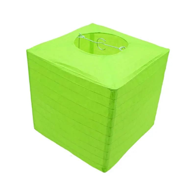 Lanterne di carta quadrate dipinte a mano, pieghevoli, decorazioni da appendere fai da te senza candele, per feste interne/esterne, matrimoni, giardino di casa
