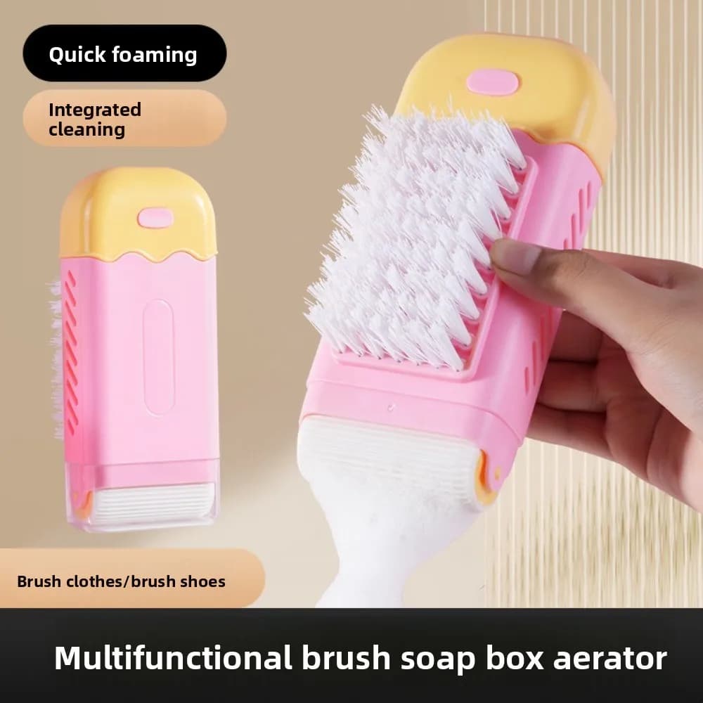 Nuova scatola di sapone 3in1 scatola di schiuma per sfregamento antiscivolo multifunzionale con scatole di sapone a rullo per spazzole strumento di archiviazione del sapone