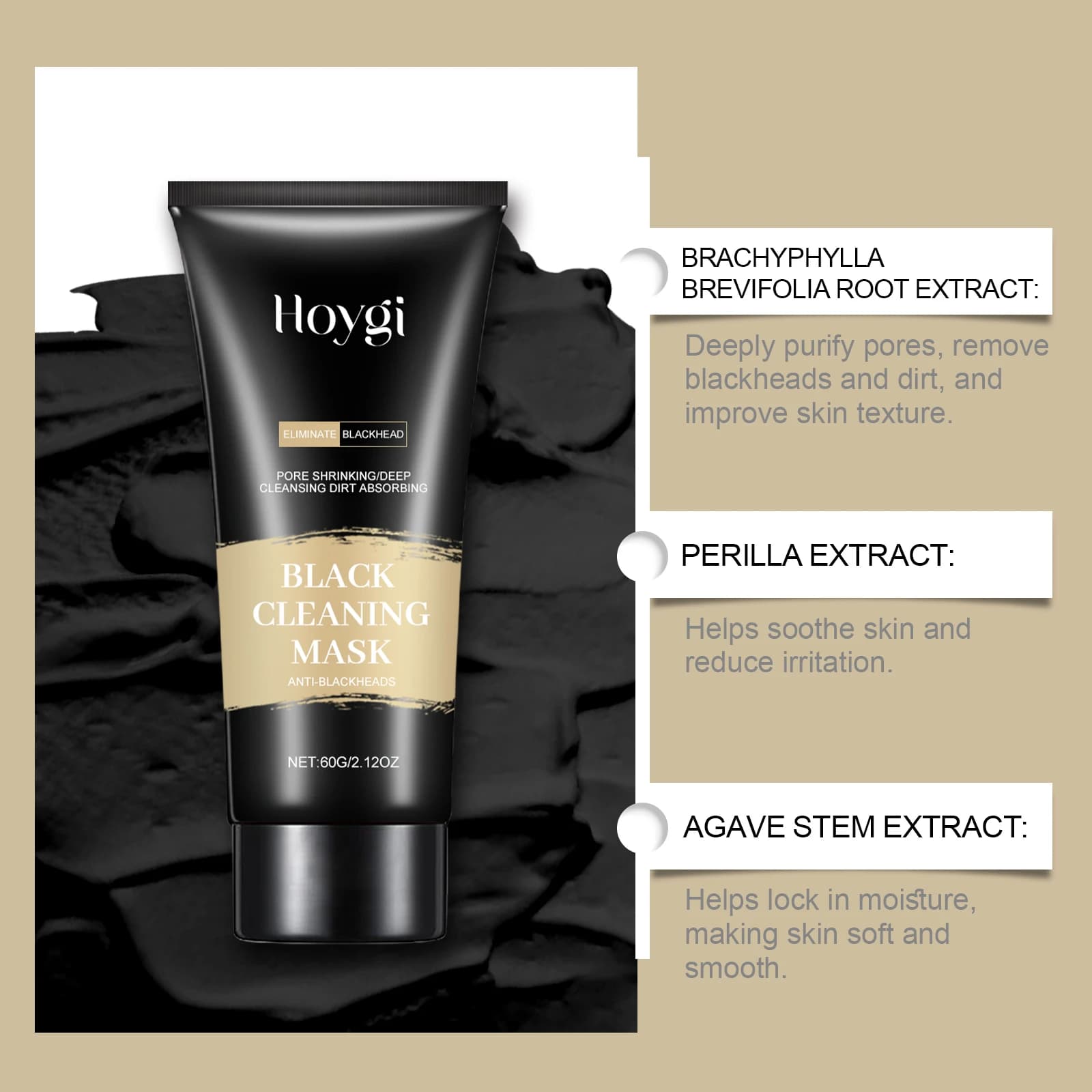 Hoygi Mask for Cleansing Pores and Removing Black, Hydrating and Delicate Points for Cleansing Face