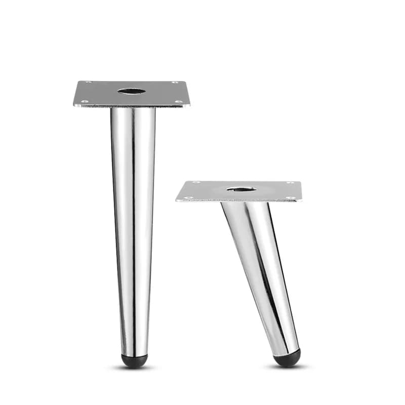 4 pezzi gambe per mobili cromate affusolate 10-45 cm piedini in metallo per divano tavolo armadio sgabello sedia - accessori per la decorazione della casa