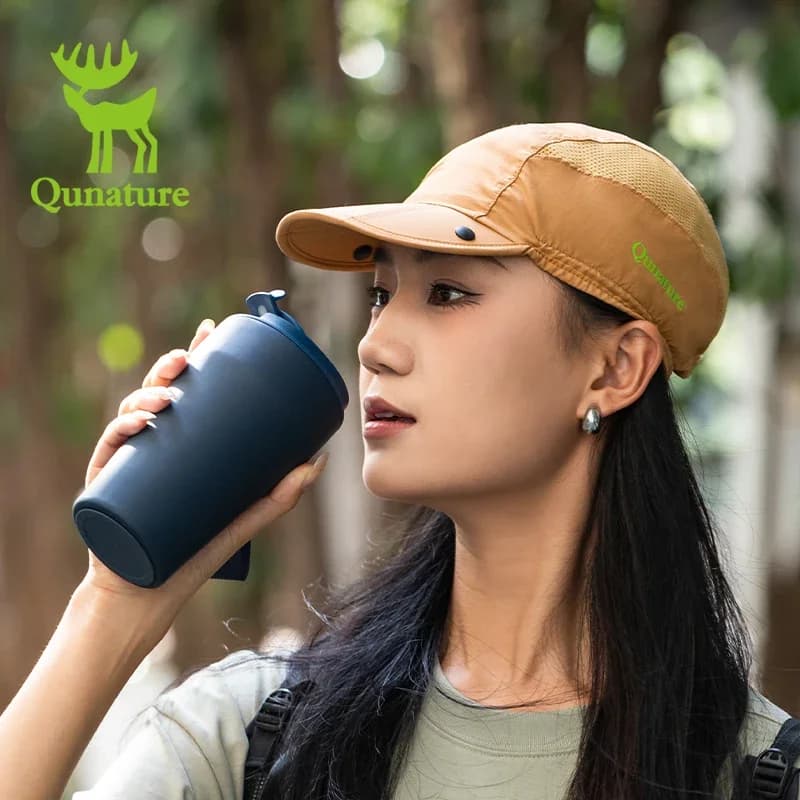 Berretto sportivo Qunature Cappelli con visiera da esterno primavera estate Cappello da campeggio con visiera per escursionismo Cappello con fodera per casco da equitazione per bici da strada