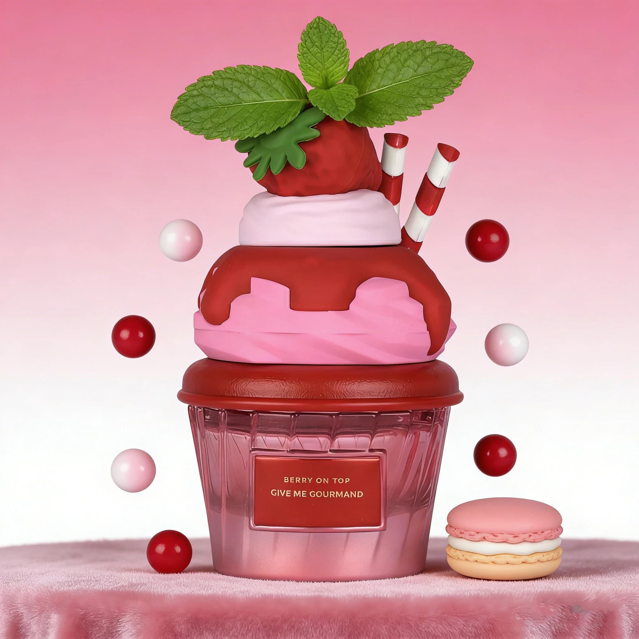 La tt afa Berry On Top Eau De Parfum, Give Me Gourmand Collection, Fruity Berry & Vanilla Cream Scent, Spray Form, 75ml, Thanksgiving Gifts, Christmas Gifts, New Year's Gifts, Long Lasting Fragrance
