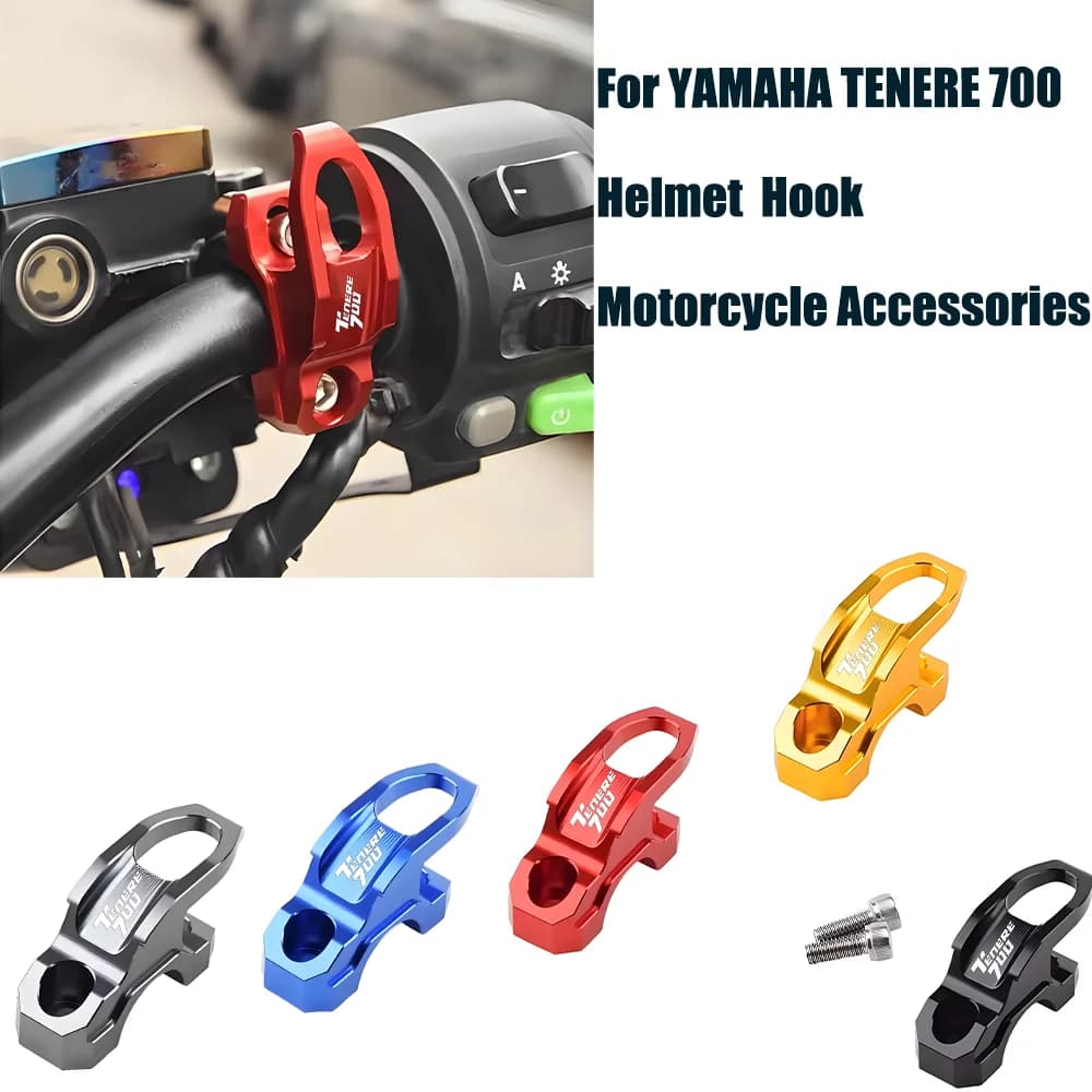 Per YAMAHA TENERE 700 Moto Pompa Freno Staffa Borsa Bagagli Morsetto Supporto Casco Gancio