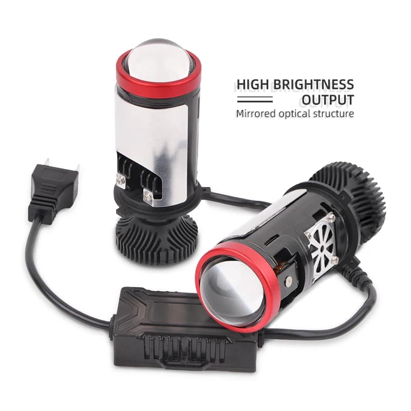 M01T Mini lente per proiettore LED faro luce grande effetto lente Hi Lo fascio H4 per moto auto 6000k temperatura di colore