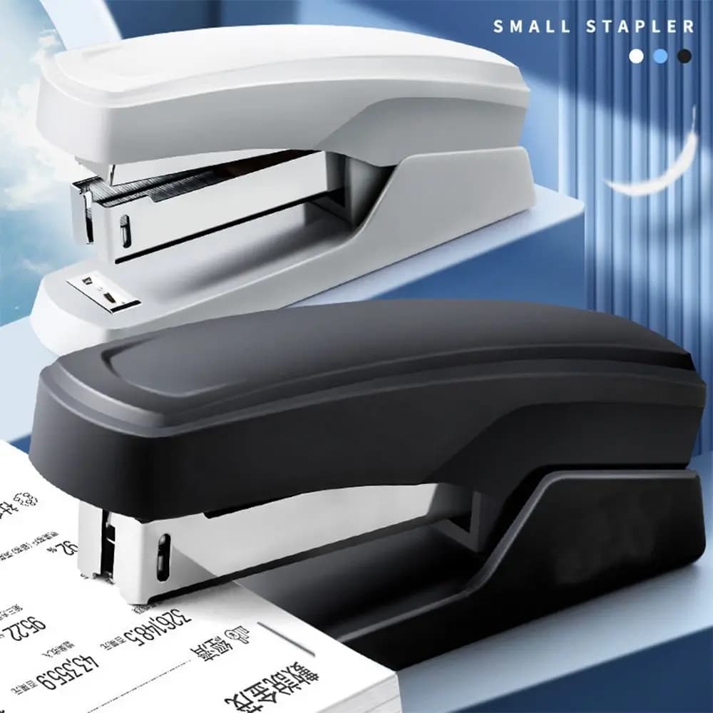 Fashion Use 24/6 Staples Stapler Color Mini Portable Long Stapler Labor-saving Large Size Stapling Machine Office School