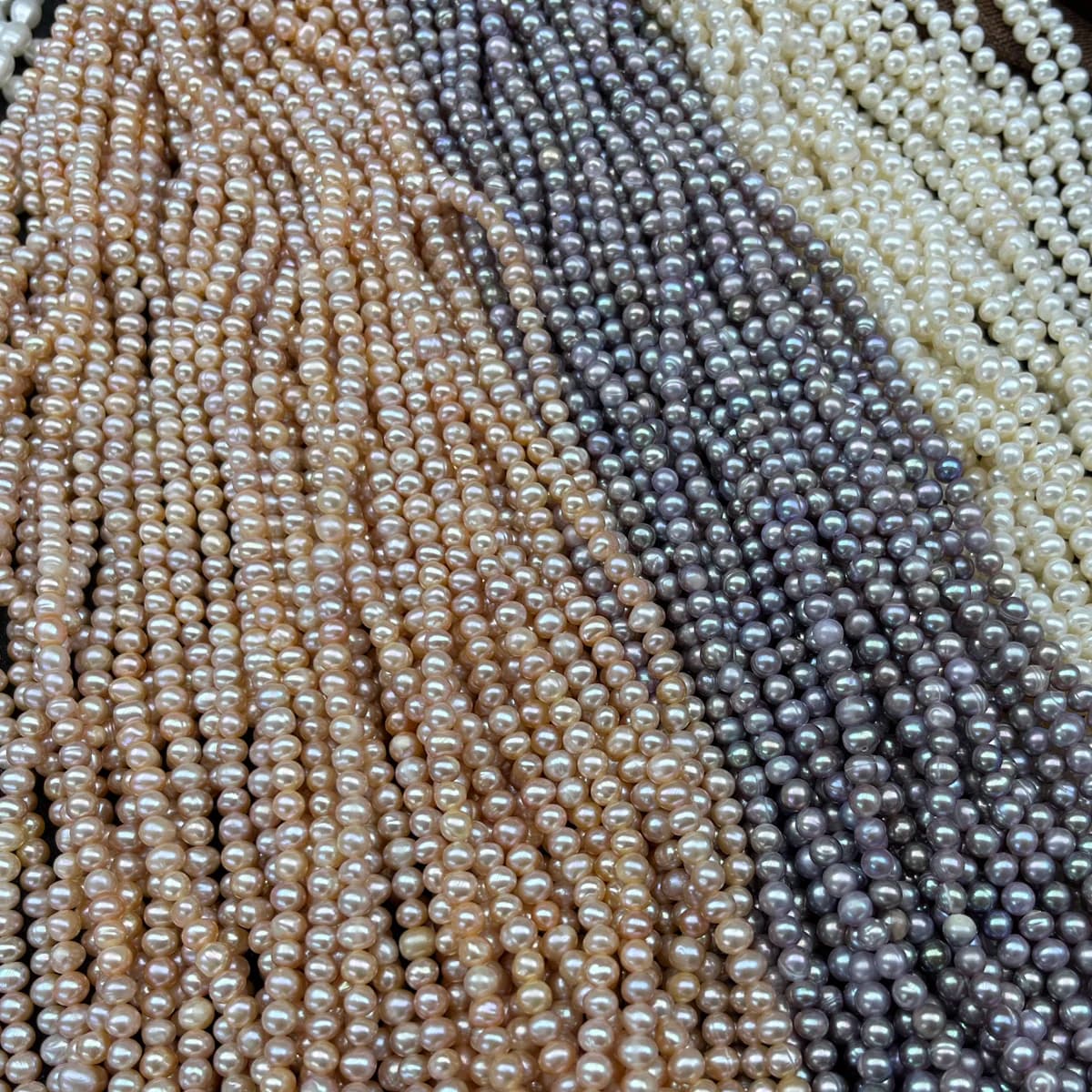 Perla d'acqua dolce naturale 5-6 mm vicino alla rotonda bianca viola arancione perline gioielli fai da te collana braccialetto accessori regalo di nozze