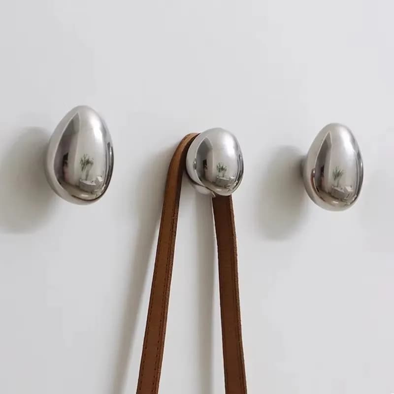 1 pz Ganci appendiabiti da parete in ceramica solida in ceramica Appendiabiti colorati con viti Manopole per mobili Simpatico guardaroba con gocce di pioggia