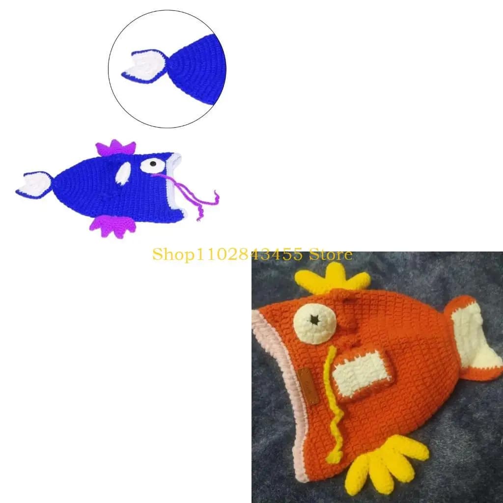 49MC Lucky Theme Beanie Halloween Party Hat Knitted Hat Balaclava-hat Thicken Hat Harajuku Photo Prop