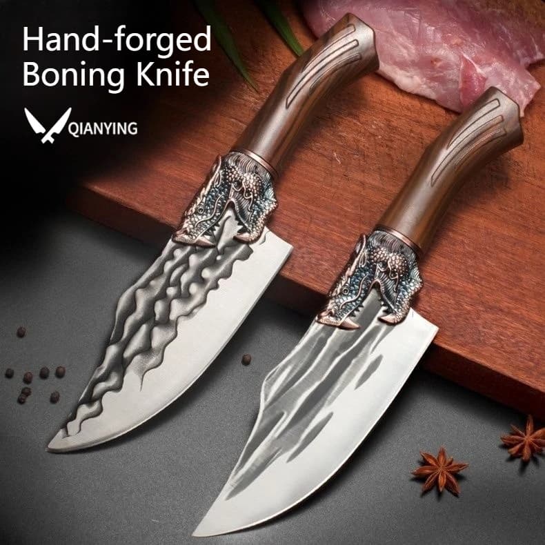 Kitchen knife for domestic use Machete hand forged Multi-purpose knife for cutting meat and vegetables Barbecue knife Professional chef knife