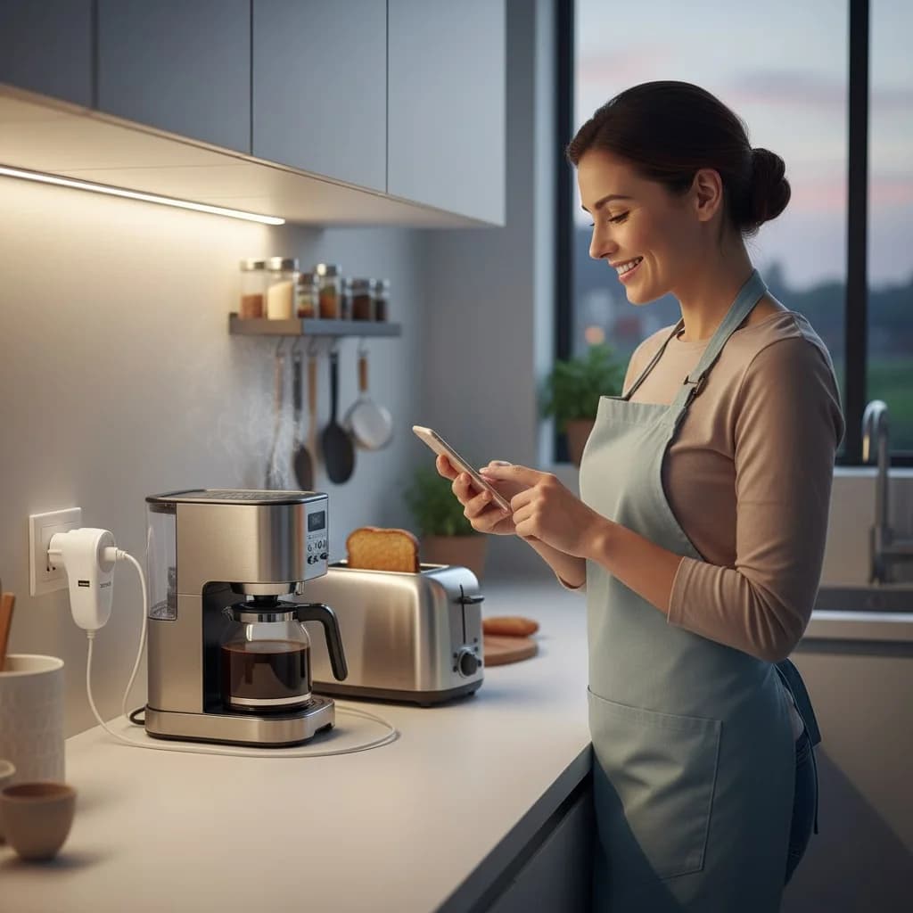 Presa di corrente WiFi Prese intelligenti UE Interruttore wireless APP Spina di controllo remoto per casa intelligente