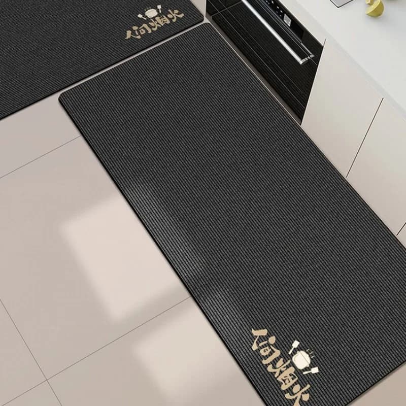 VIKAMA Cute Cartoon Puppy Diatomite Doormat Stain Resistant Durable for Entryway Home Decor