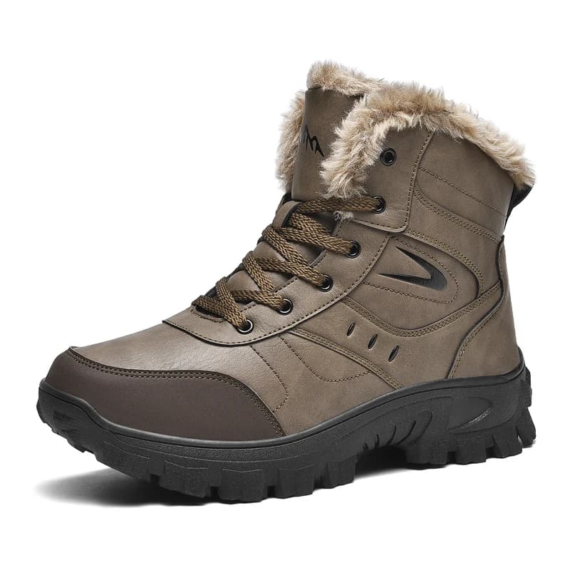 Men's Winter Shoes Waterproof Hunting Boots Warm Plush Men Hiking Shoes Non-slip Casual Snow Boots Outdoor Men Work Ankle Boots
