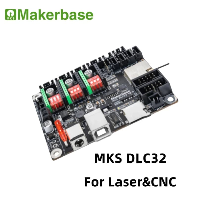 Controller Makerbase MKS DLC32 Grbl for laser and CNC, ESP32 WiFi and touch screen TS35/24, high precision for engraving machines