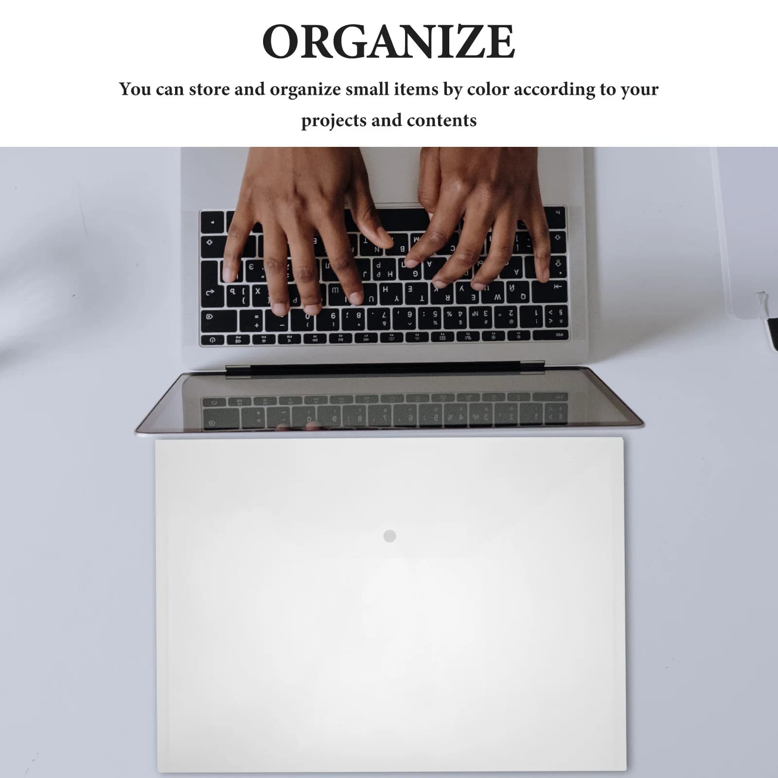 Organizzatore di file trasparente da 10 pezzi Materiale PP A3 Archiviazione di carta Cartelle di documenti pratiche Forniture per ufficio